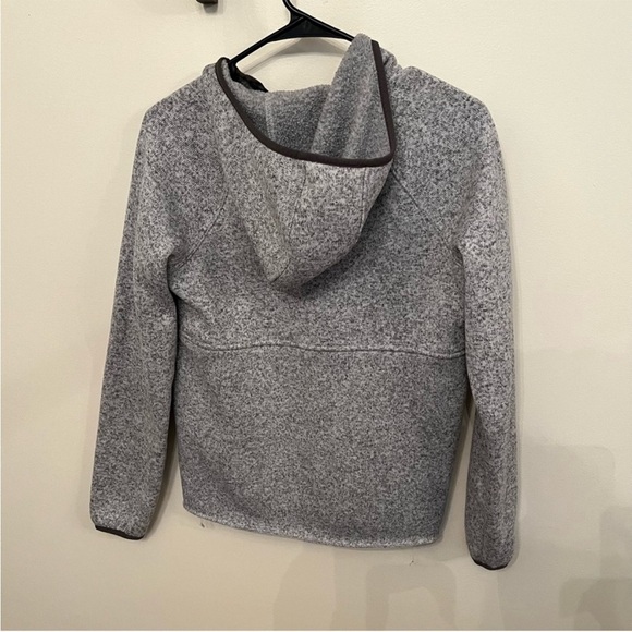 LL Bean Sweater Fleece Pullover Snap Button Hoodie XS - Picture 5 of 5